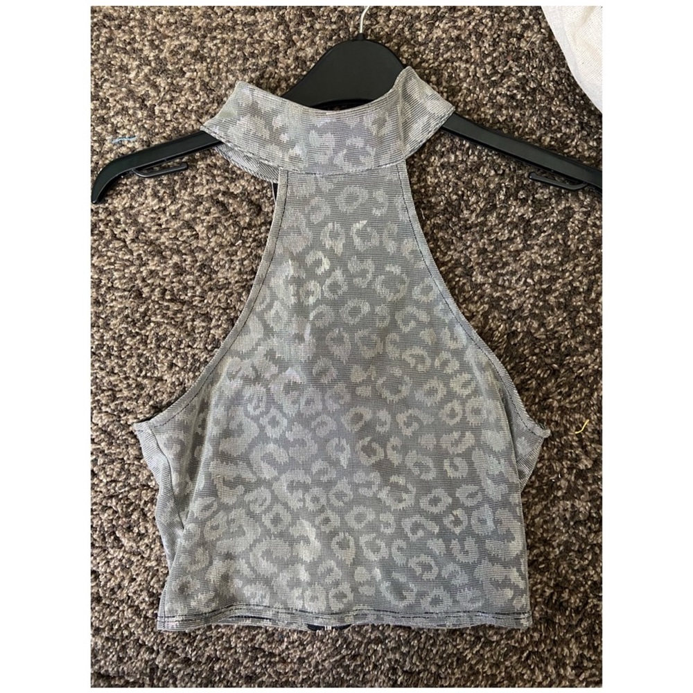 Size S topshop cheetah metallic halter🔥